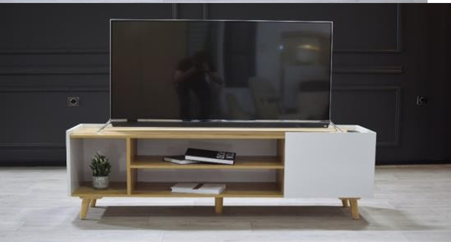 TABLE TV T2 BLANC