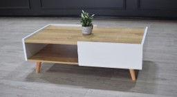 TABLE BASSE T2 ROYAL/BLANC