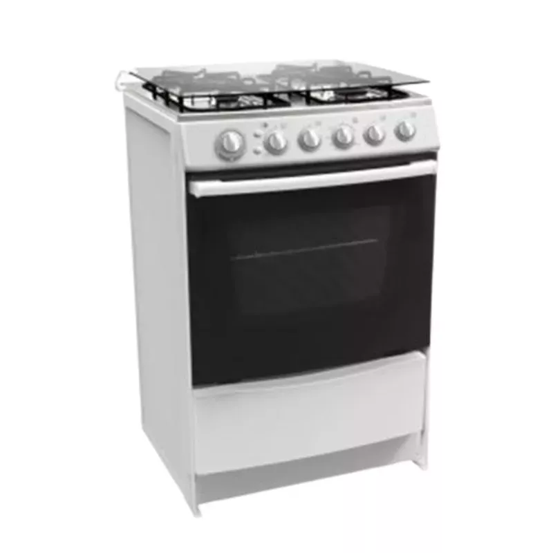 CUISINIERE MAXWELL 4 FEUX 60*60 BLANC