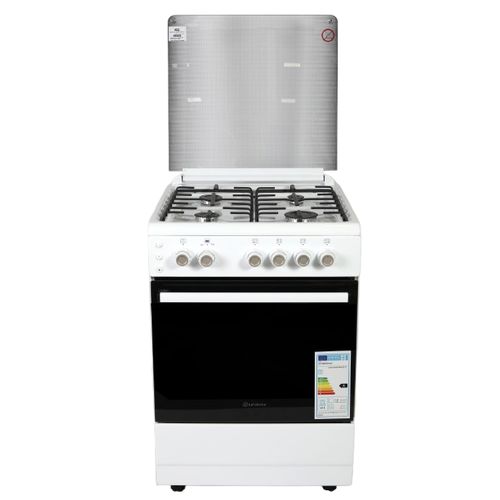 CUISINIERE MAXWELL 60*60/VENTILé/GRILLES EN FRONTE/BLANC