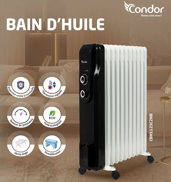 BAIN DHUIlE CONDOR C2 / 09ELEMENT2000W/NOIR-BLANC