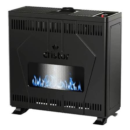 RADIATEUR A GAZ VOLCANO 12KW NOIR + DETECT