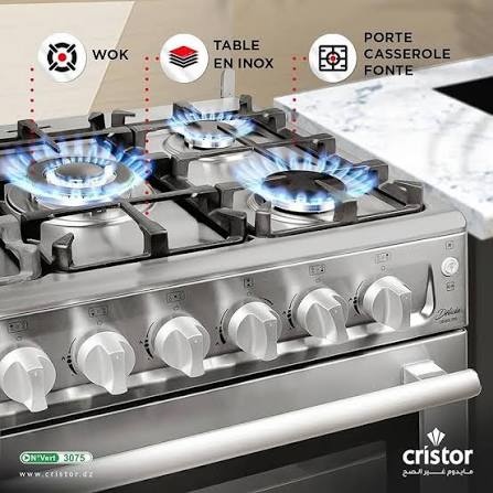 CUISINIERE DELICIA Ventilé CRISTOR 80 5FX_W / TAB-PC_SS