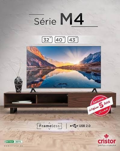TV CRISTOR LED 32 HD FRAMELESS/SERIE M4