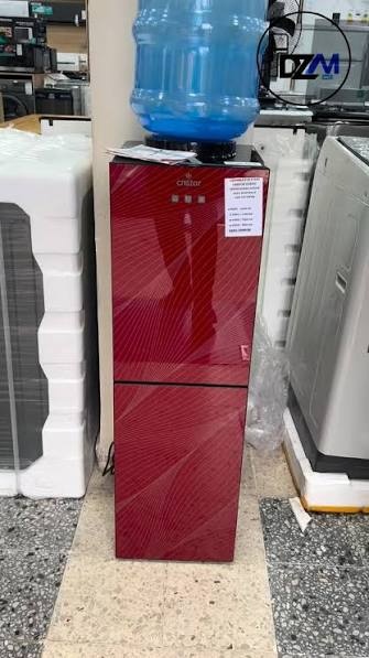 DISTRIBUTEUR D'eau cristor chaud froid/ VERRE. ROUGE+RESERVOIR