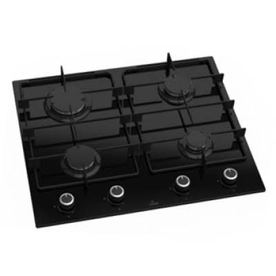 TABLE CRISTOR ENCATRABLE BLACK GLASS 60CM 4FX FESTA 2