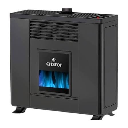 RADIATEUR A GAZ CRISTOR 10KW NOIR AVEC DETECTEUR